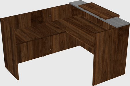 L-shaped modular reception