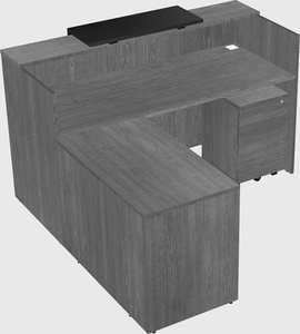L-shaped modular reception