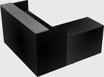 L-shaped modular reception
