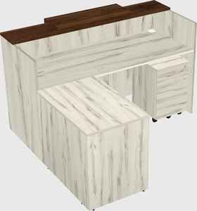 L-shaped modular reception