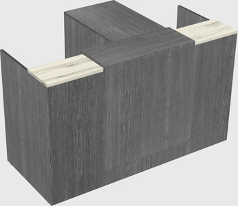L-shaped modular reception