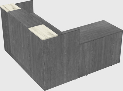 L-shaped modular reception