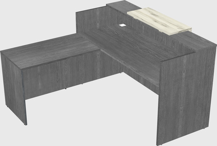 L-shaped modular reception