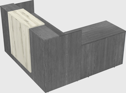 L-shaped modular reception