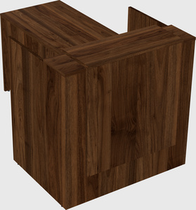 L-shaped modular reception