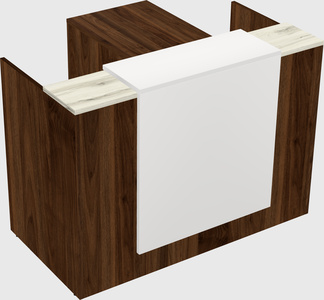 L-shaped modular reception