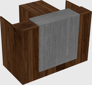 L-shaped modular reception