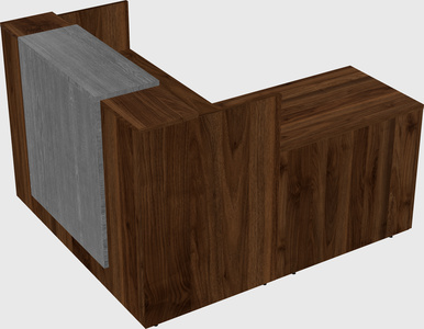 L-shaped modular reception