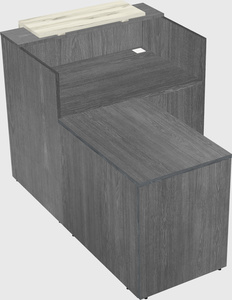 L-shaped modular reception