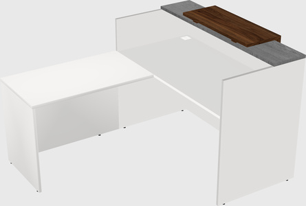 L-shaped modular reception