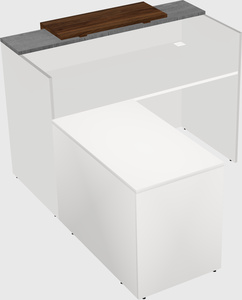 L-shaped modular reception