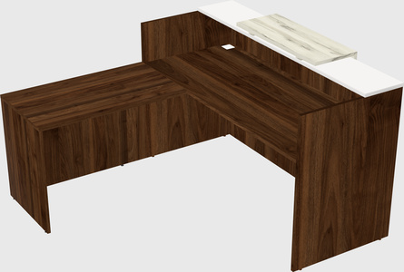 L-shaped modular reception