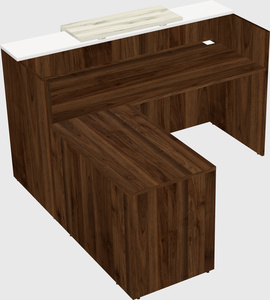 L-shaped modular reception
