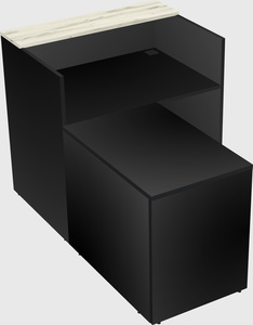 L-shaped modular reception