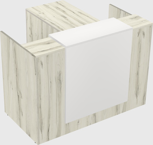 L-shaped modular reception