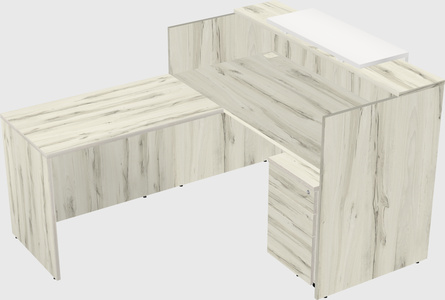 L-shaped modular reception