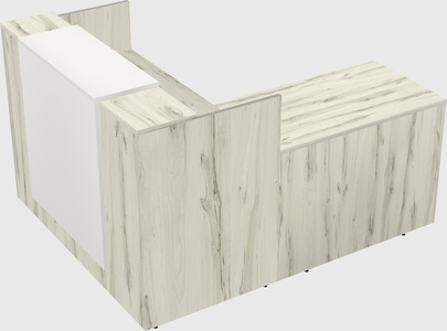 L-shaped modular reception