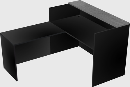 L-shaped modular reception