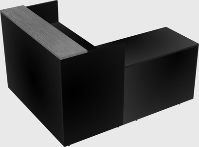 L-shaped modular reception