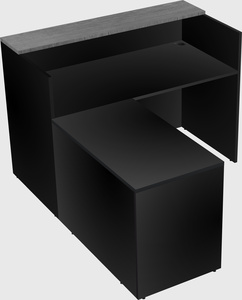 L-shaped modular reception