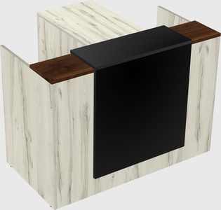 L-shaped modular reception