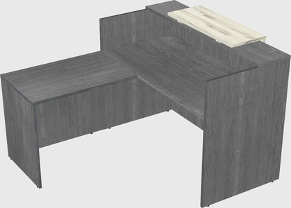 L-shaped modular reception