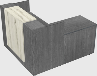L-shaped modular reception