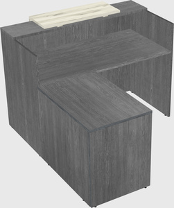 L-shaped modular reception