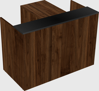 L-shaped modular reception
