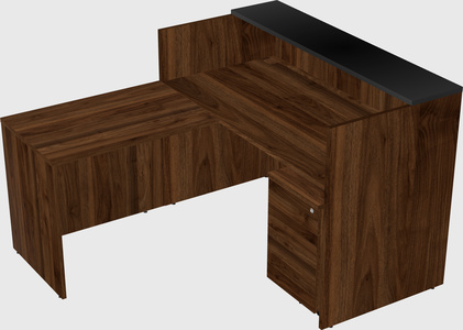 L-shaped modular reception