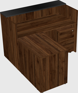 L-shaped modular reception