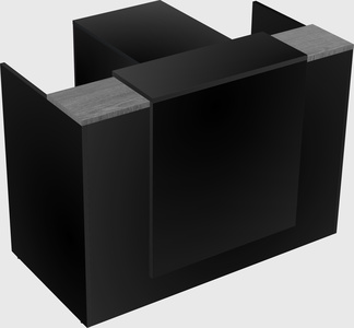 L-shaped modular reception