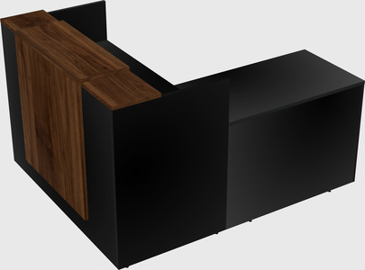 L-shaped modular reception