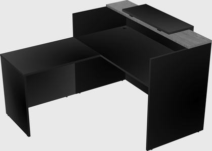 L-shaped modular reception