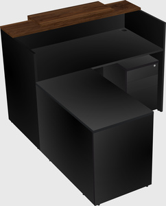 L-shaped modular reception