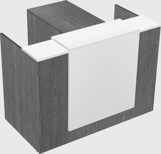 L-shaped modular reception