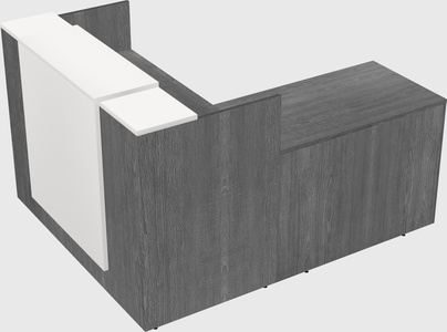 L-shaped modular reception