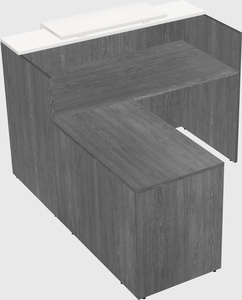 L-shaped modular reception
