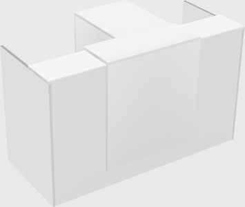L-shaped modular reception