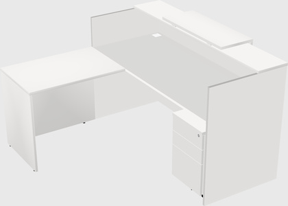 L-shaped modular reception