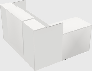 L-shaped modular reception