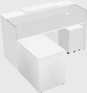 L-shaped modular reception