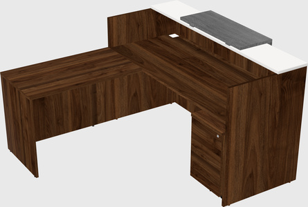 L-shaped modular reception