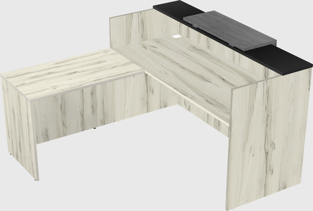 L-shaped modular reception