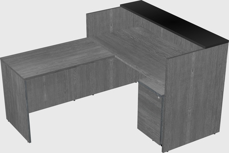 L-shaped modular reception