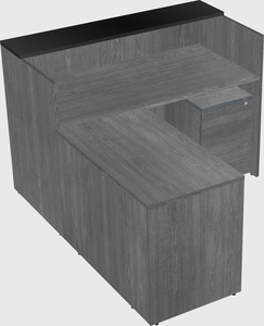 L-shaped modular reception