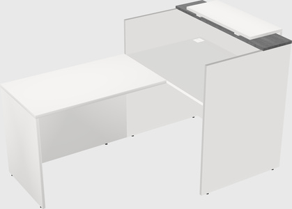L-shaped modular reception