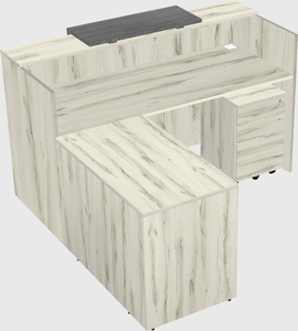 L-shaped modular reception