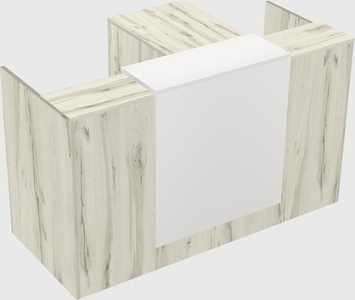 L-shaped modular reception