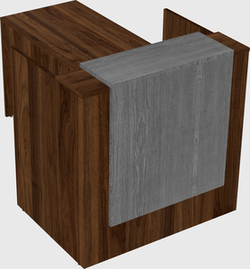 L-shaped modular reception